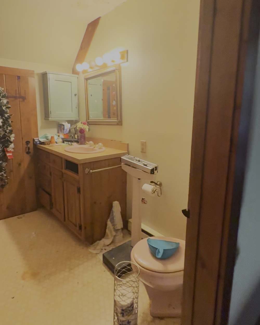 Original bathroom in the Marstons Mills MA house, left as it was